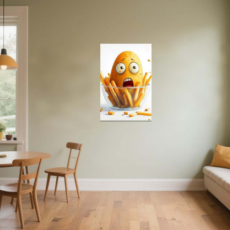 60*40,Funny Kitchen Canvas Wall Art Whimsical Food Art Pictures Fruit Vegetable Painting., 45 cm H x 30 cm W