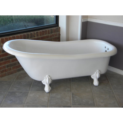 Imperial 66" x 30" Clawfoot Soaking Bathtub
