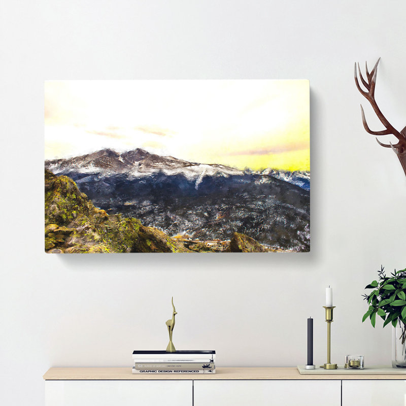 Rocky Mountains In Colorado - Wrapped Canvas, 35cm H x 50cm W x 3cm D