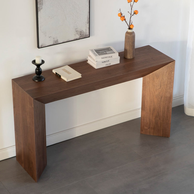 Console américaine simple, H 31,50 po x l 70,90 po x P 15,70 po, Brun