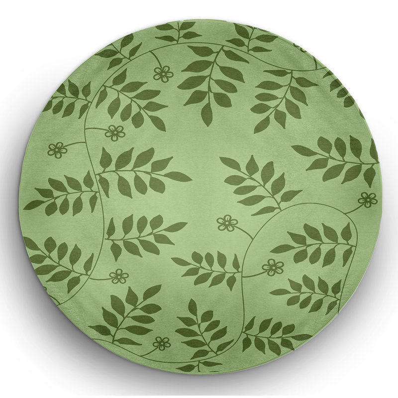 Chenille Indoor / Outdoor Rug, Round 5'
