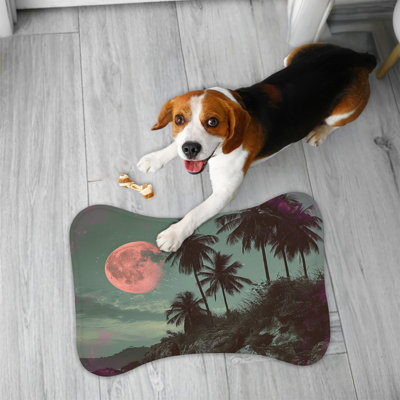Classic Palm Designs - Tapis d'alimentation en os 1 pièce
