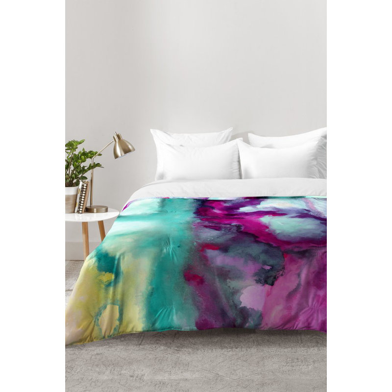 Ensemble d'édredon en microfibre Jacqueline Maldonado, Édredon pour très grand lit + 2 très grandes ta