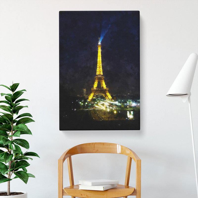 Eiffel Tower Vol.4 - Wrapped Canvas Print, 60cm H x 40cm W x 3cm D