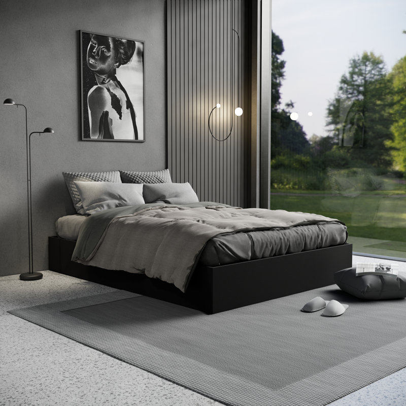 Castorena Lucabella Platform Bed   , White, King
