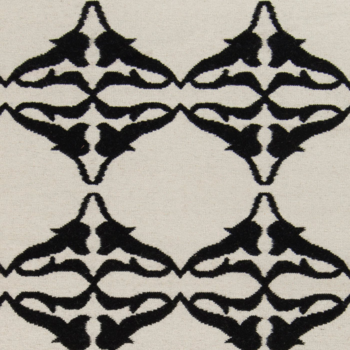 Tapis de zone géométrique blanche Atkins, Rectangle 2 pi x 3 pi