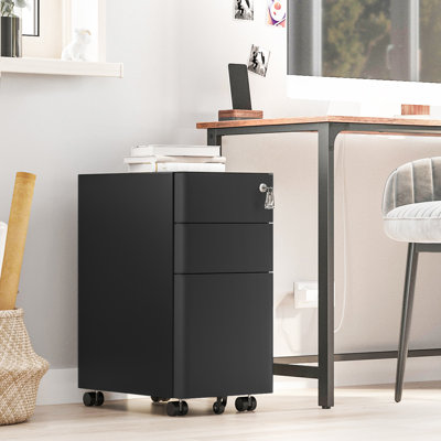 Alinne 30 cm W Mobile Filing Cabinet