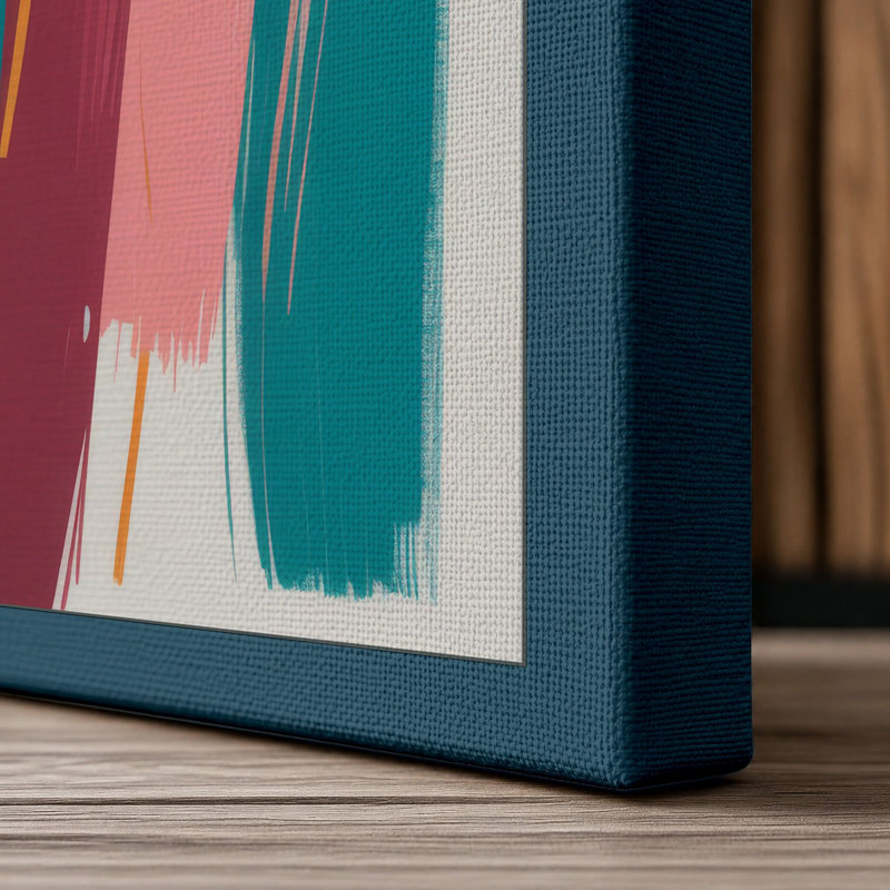 Print, 36x24 - 91.4 x 61.0 cm, Teal Border
