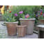 Pots de fleurs coniques évasés en grès, lot de 3 - Intérieur/Extérieur