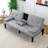 PVC Leather Convertible Futon Sofa Bed-1189116424