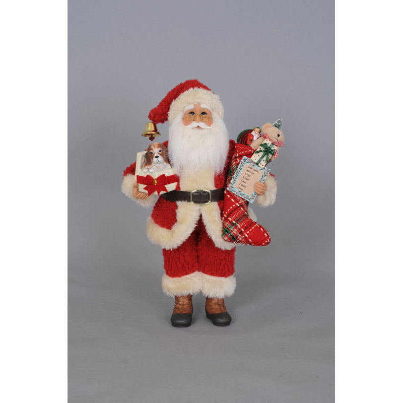 Christmas Surprise Santa Figurine