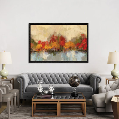 Autumn River Reflection by Silvia Vassileva - Gallery-Wrapped Canvas Giclée on Canvas