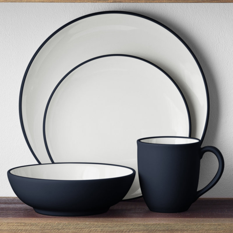 Couvert individuel 4 pièces Noritake Colorwave Coupe, Bleu marine