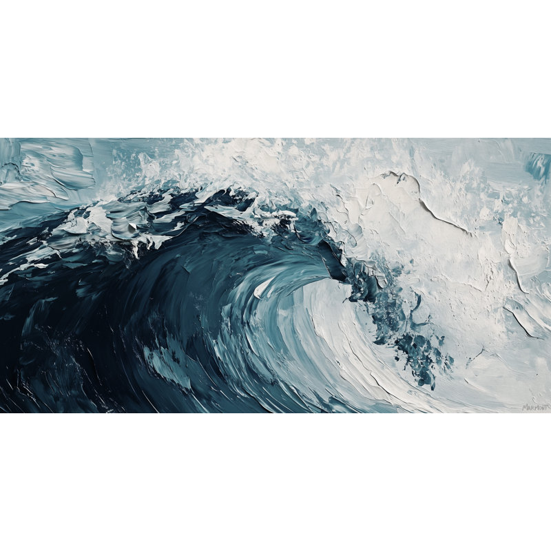«White Water Edge», reproduction sur toile tendue, H 30 po x l 60 po