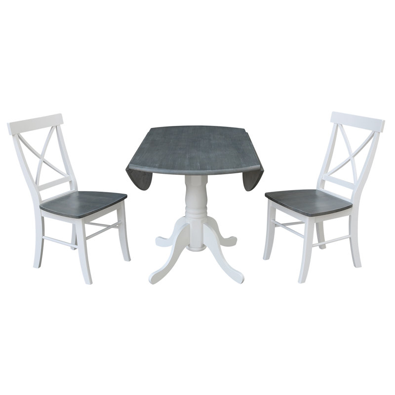 Ensemble de salle à manger Deibel, Blanc / gris bruyère