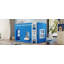 Lit mezzanine simple pour enfants avec guirlande lumineuse à DEL, bleu Klein