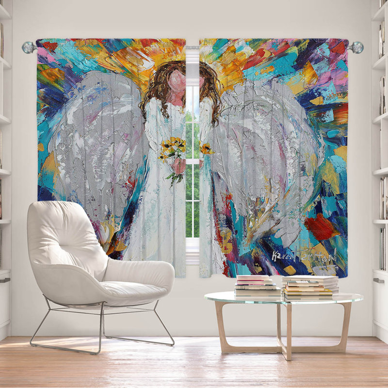 Ensemble de rideaux en polyester 2 pièces, L 40 po x L 61 po