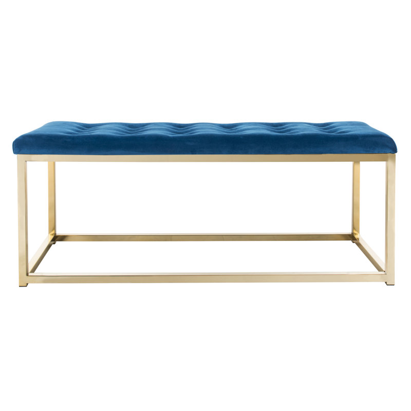 Banc rembourré Hayse, Bleu marine