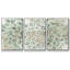 «Green Flowerhead I», ensemble de 3 pièces encadrées sur toile-97792381-97792382