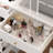 43.3" W 9-Drawer Makeup Vanity with Tri-Fold Lighted Mirror-2073016596