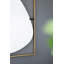 Exquis miroir ovale avec cadre en métal glamour pour une décoration polyvalente
