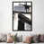 Toile encadrée de bois rustique foncé