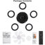 Ventilateur de plafond encastré moderne avec ensemble d'éclairage DEL à intensité variable Latasha