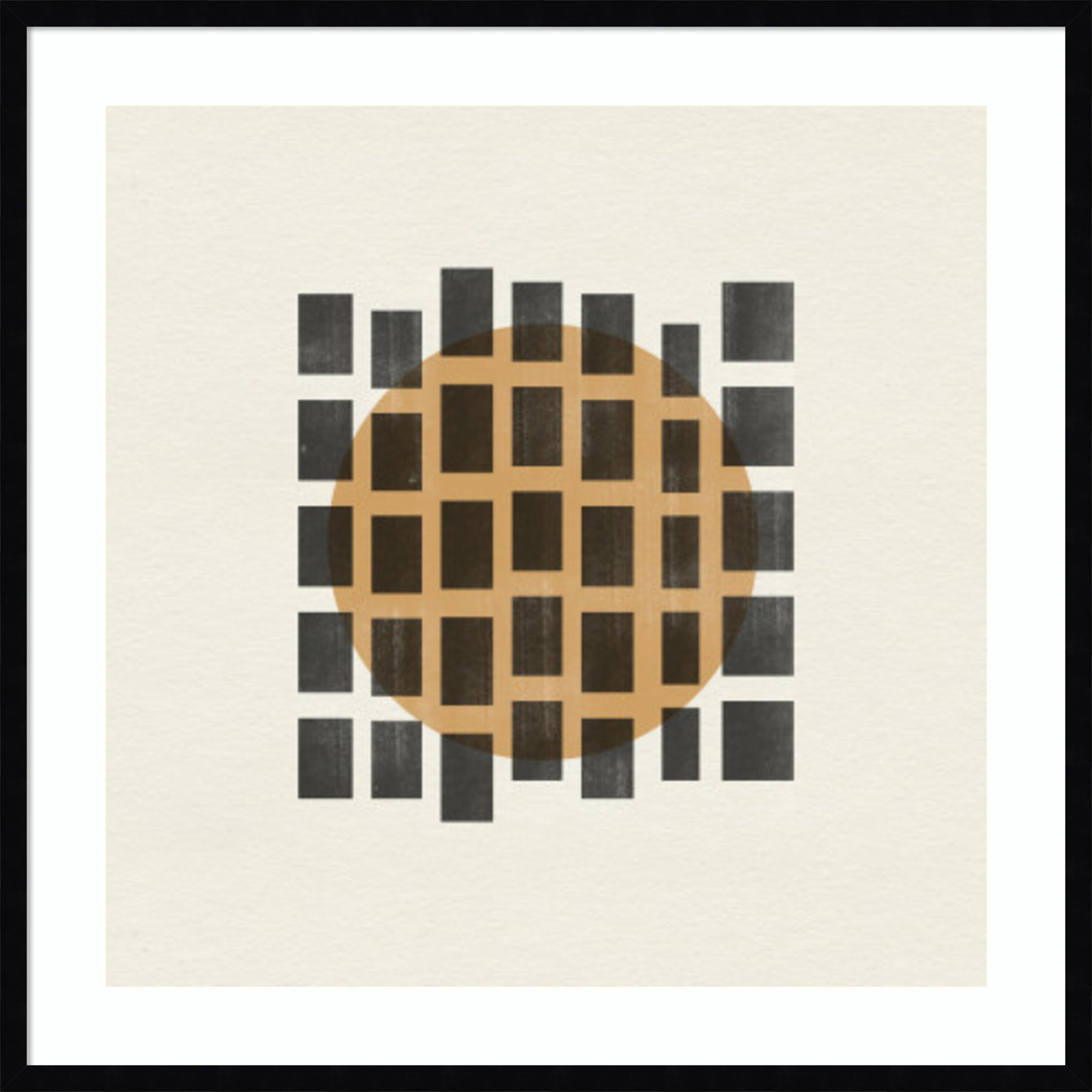 Paper Object No 8 by The MIUUS STUDIO Wood Framed Wall Art Print, Black, 33" H x 33" W
