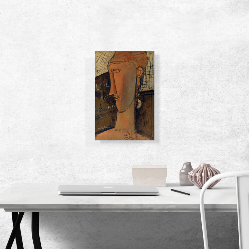 «Lola de Valence 1915» par Amedeo Modigliani, reproduction d'art sur toile tendue, H 18 po x l 12 po x P 0,75 po