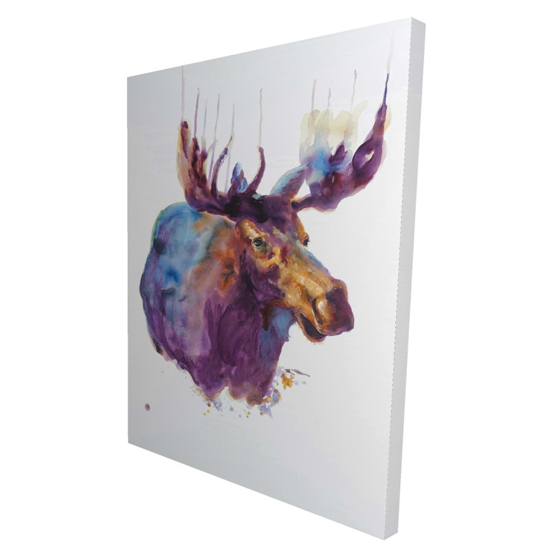 Abstrait orignal - Toile de faune rustique pour la décoration intérieure, H 48 po x l 36 po