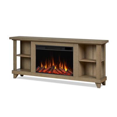 Penrose 58" TV Stand with Slim Electric Fireplace by Real Flame
