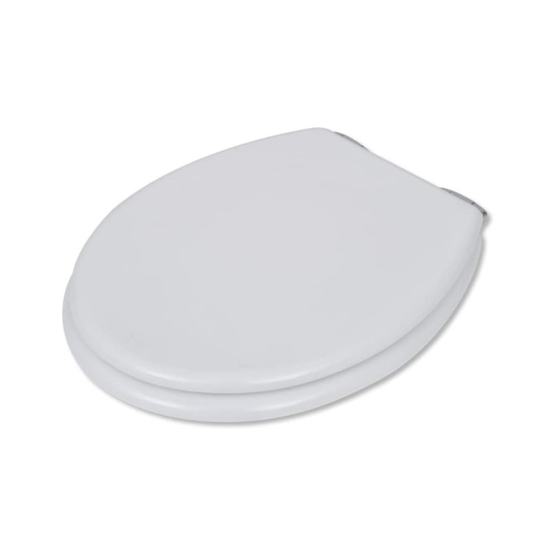 Eliel Soft Close Round Standard Toilet Seat, White