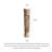 Vertical Slatted Distressed Wood Light Ornament