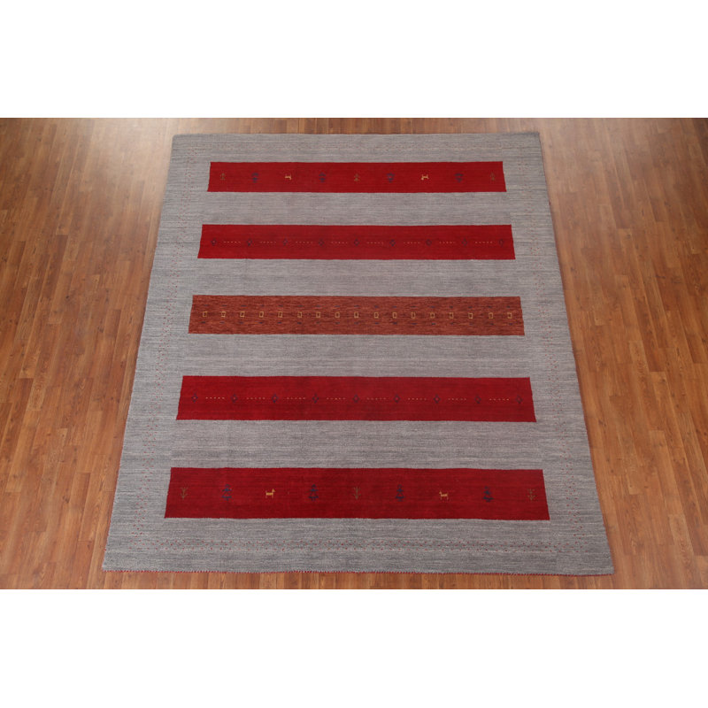 Striped Gabbeh Oriental Area Rug 8x10