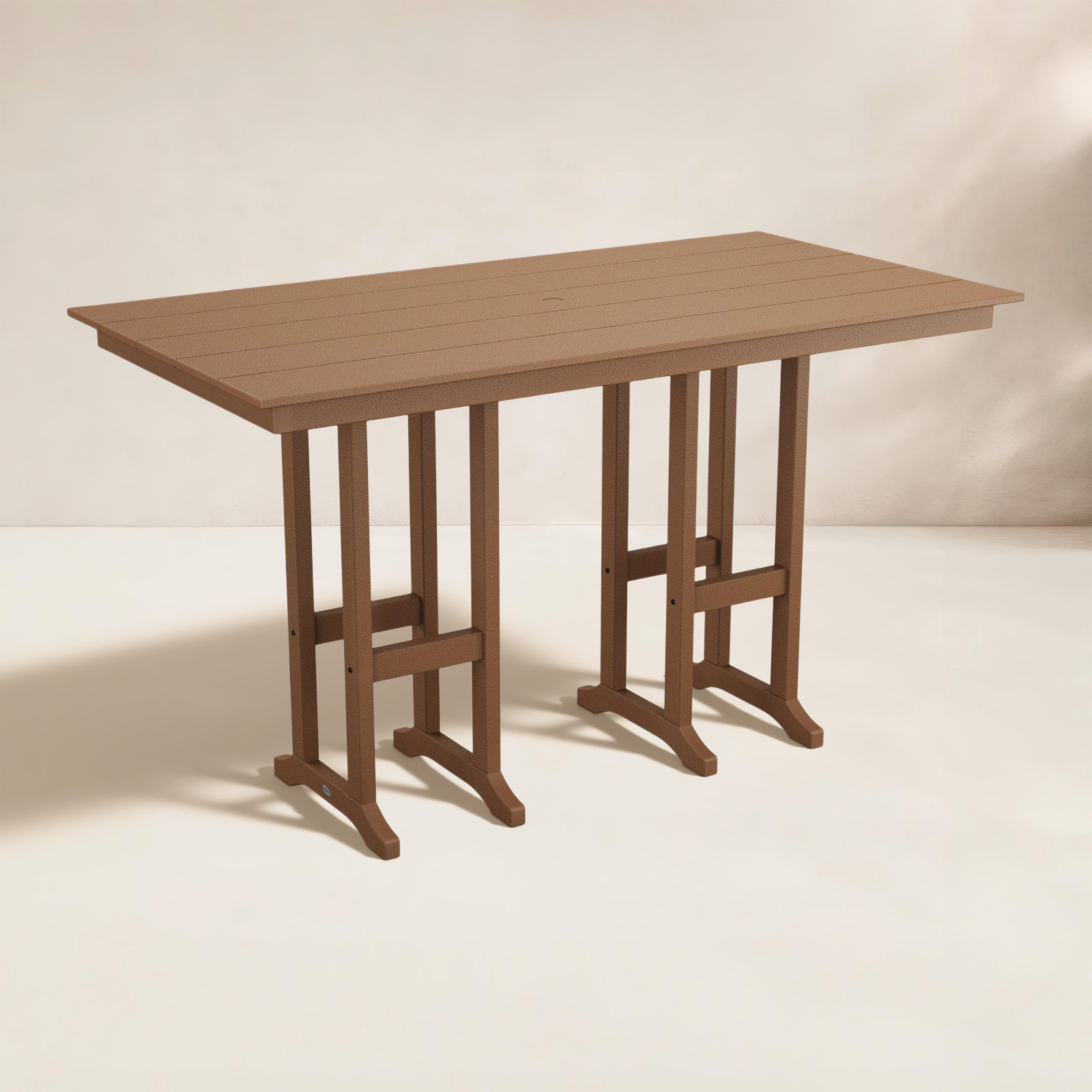 Farmhouse 37" x 72" Dining Table, Brown, 29.06"H x 37.72"W x 72"L