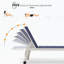 Chaise longue d'extérieur en métal avec table-88989322