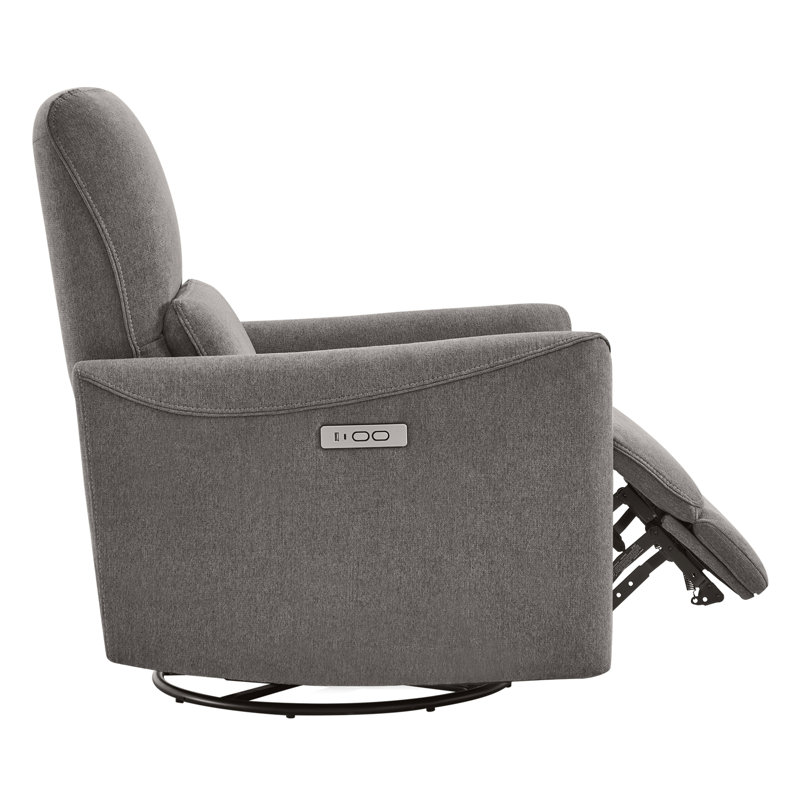 Fauteuil inclinable électrique pivotant rembourré Mikkel, Métal métal