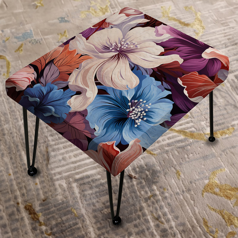 Floral Mirage Tropical Pattern - Tropical Rectangle Ottoman