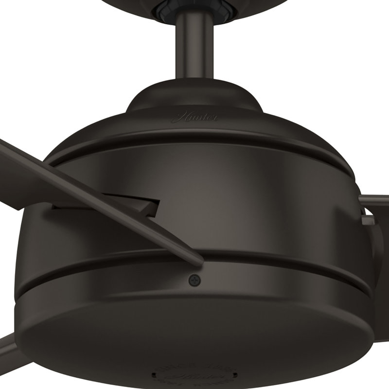 52" Trimaran 3 - Blade Outdoor Standard Ceiling Fan with Wall Control, Premier Bronze