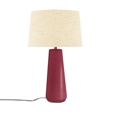 Luminance - Spire Ceramic Portable Lamp -  Fabric -  Crackle
