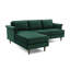 Canapé et chaise longue en velours de 86,6 po Demeter-70528700-70355958