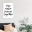 "Save Water douche Together" par Pixy Paper-impression d’art textuel-49717255-49717258