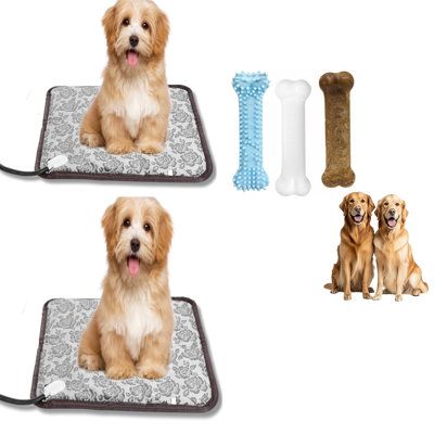 Coussin chauffant pour chien 2 pièces