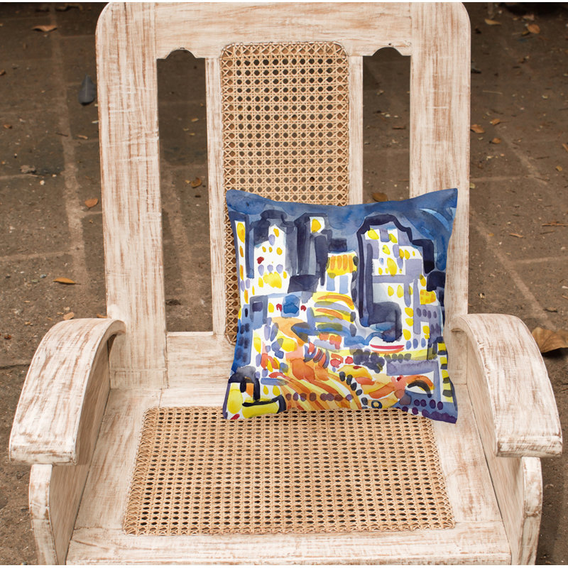 Abstract Outdoor Throw Pillow