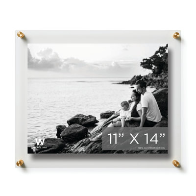 Clear UV-Grade Acrylic Modern Floating Picture Frame