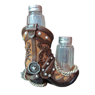 Salière et poivrière Cowboy