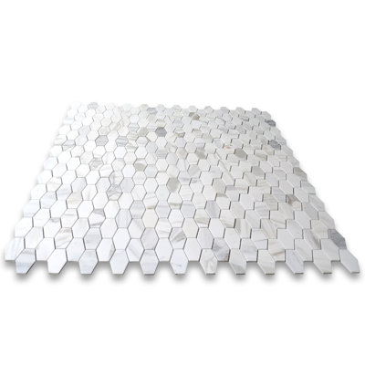 Calacatta 12" x 12" Marble Mosaic Tile