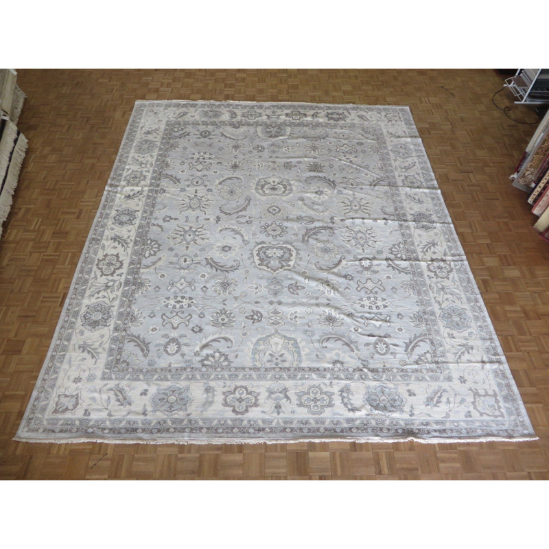 Broadhurst One-of-a-Kind 12'3" X 14'7" Silk Area Rug in Gray