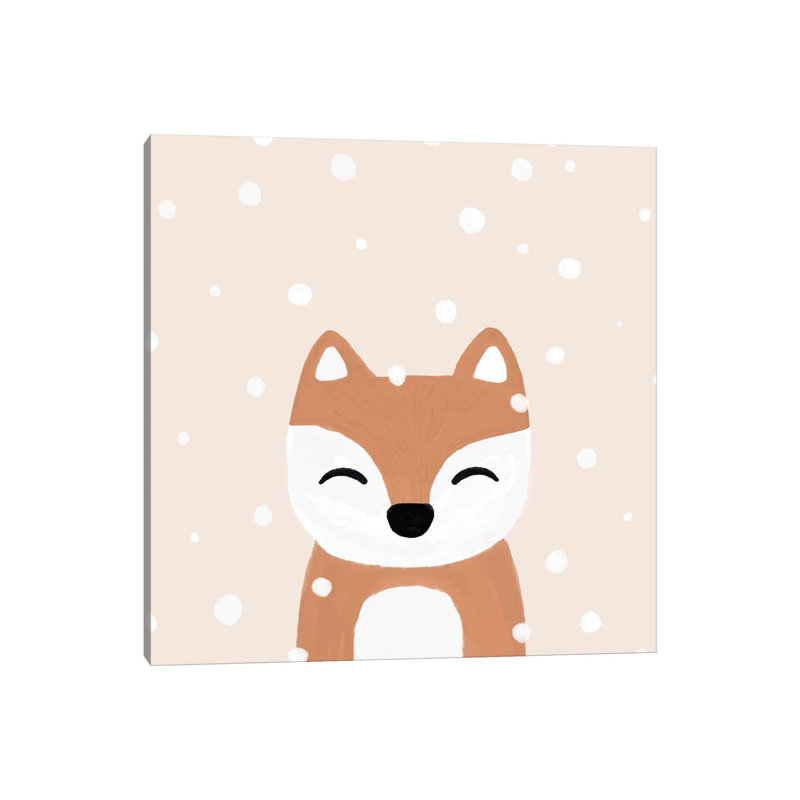 Snow & Fox by Orara Studio - Wrapped Canvas Gallery-Wrapped Canvas Giclée, 93.98 cm H x 93.98 cm W x 1.91 cm D