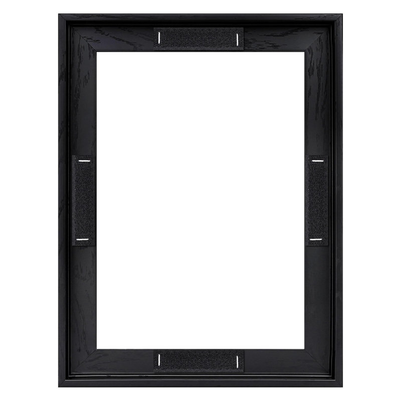 Cadre photo sur toile flottant moderne, Noir, 9 po x 12 po, 9 po x 12 po, Rectangulaire